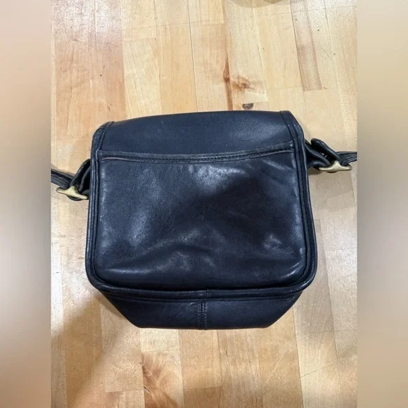 Coach Bag Legacy in Black Leather Saddle Bag Crossbody 9965 - Picture 3 of 11